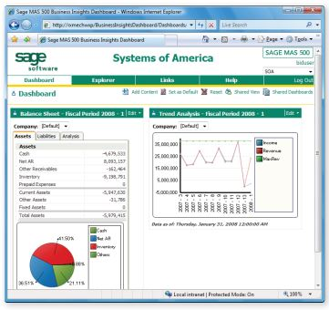 screenshot of Sage 500
